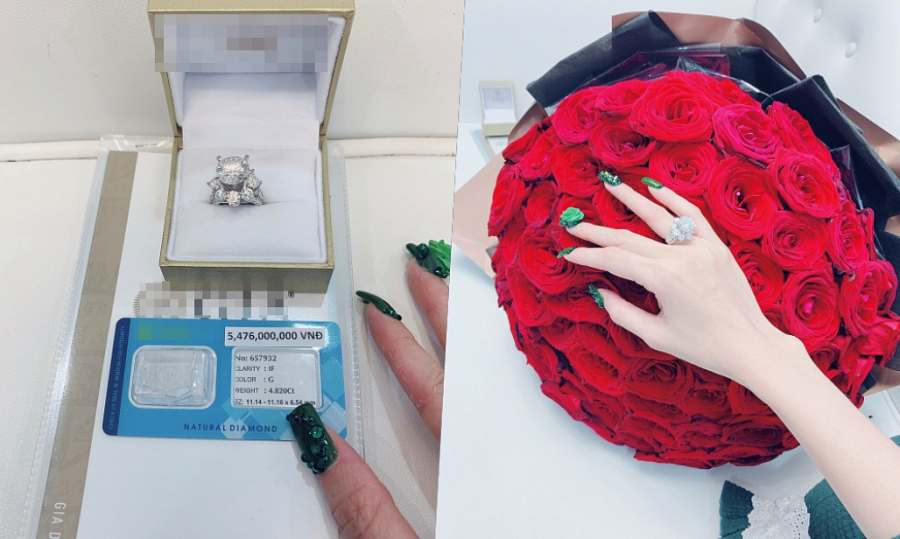 Người đẹp Tiền Giang công khai giá trị của chiếc nhẫn kim cương gần 5,5 tỉ đồng    
