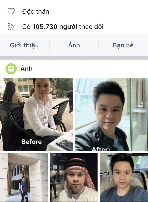 Trạng thái độc thân trên facebook Phan Thành.  