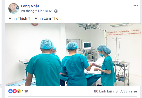 Hình ảnh Long Nhật trong bệnh viện khiến ai cũng hoang mang nghi vấn liệu anh có  phẫu thuật chuyển đổi giới tính?