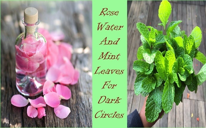 rose-water-and-mint-leaves-for-dark-circles