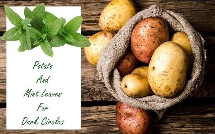 potato-and-mint-leaves-for-dark-circles