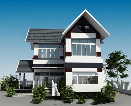 Xây nhà mái thái 2 tầng hiện đại, sang trọng đón đầu mọi thời đại, chẳng bao giờ lỗi mốt chỉ dưới 450 triệu
