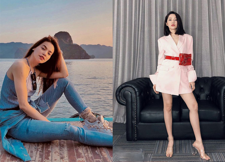 Street style ngày giao mùa của sao Việt: Hồ Ngọc Hà phá cách với đồ denim, Bảo Anh nữ tính với blazer hồng