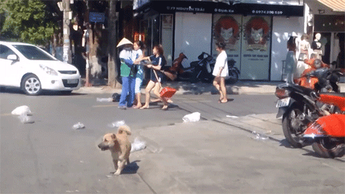 Vứt rác bừa bãi ra đường bị nữ lao công nhắc nhở, nhân viên shop thời trang làm hành động khó ngờ