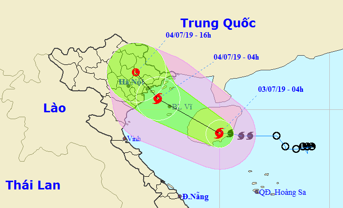 Sáng mai bão số 2 giật cấp 11 đổ bộ vào đất liền, Hà Nội, Bắc Bộ mưa giông dữ dội, có lốc xoáy