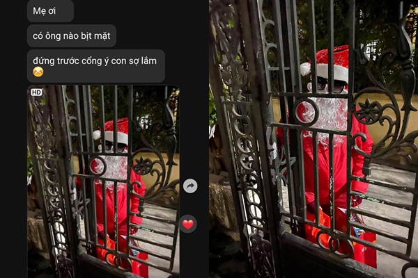 Bà ngoại đóng giả 'ông già Noel' để tặng quà, các cháu 'khóc ròng' suýt báo công an vì.... tưởng trộm