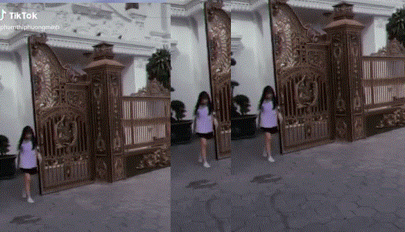 Cô gái bước ra từ siêu biệt thự, kế bên còn có trực thăng đang đợi khiến nhiều người choáng vì độ chịu chơi
