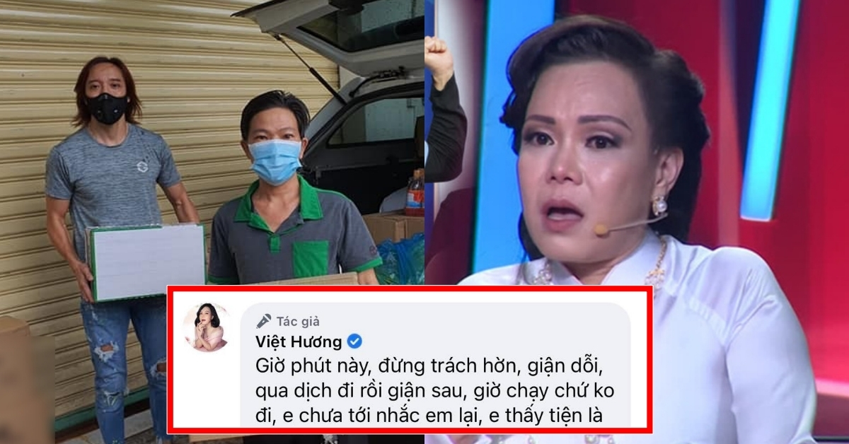 Việt Hương lên tiếng khi bị trách móc xin mãi đồ tiếp tế mà không thấy trả lời