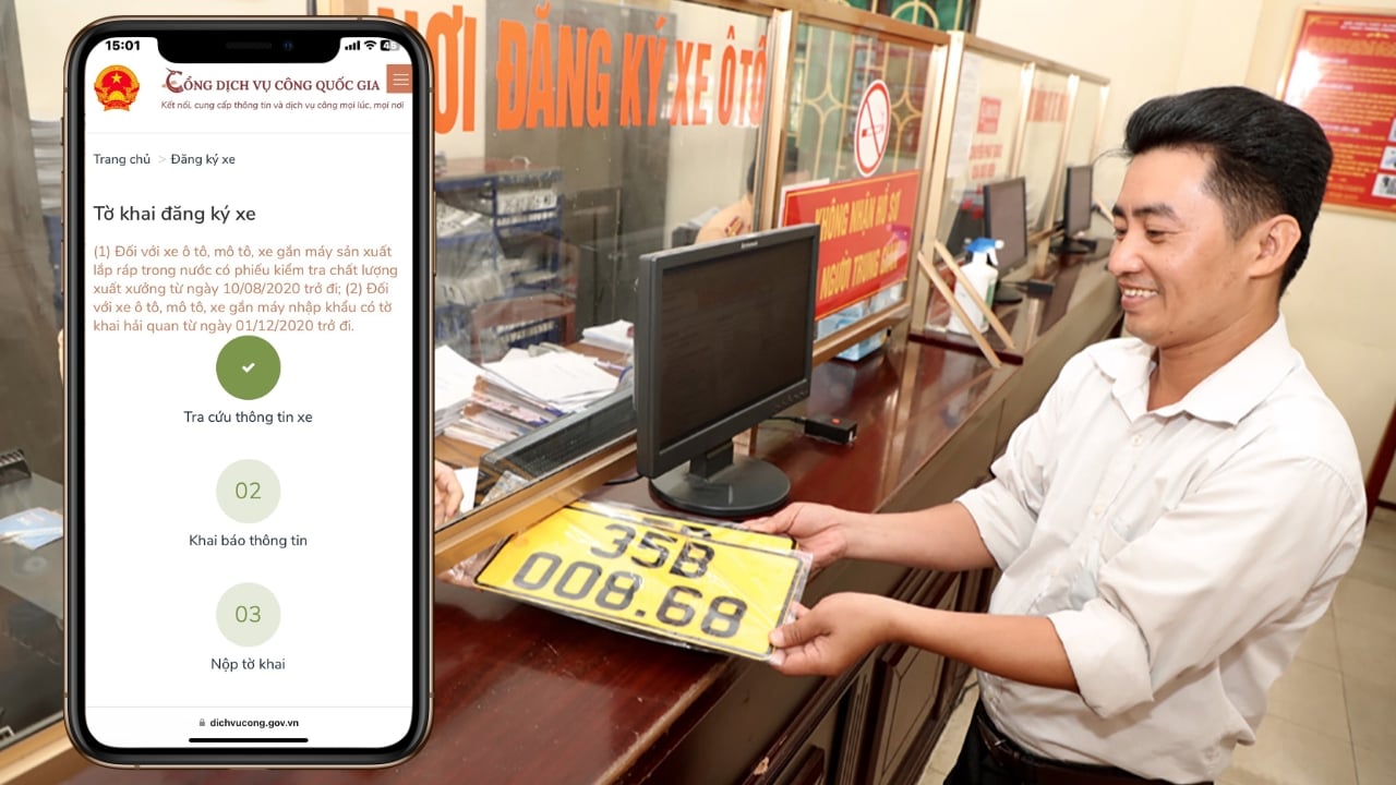 8 bước để đăng ký cấp biển số định danh online