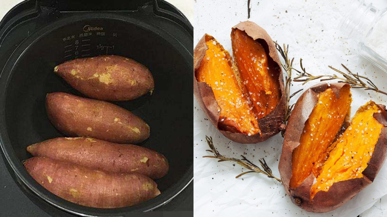 2 cách nướng khoai lang mà không cần than củi, khoai bùi bở thơm ngọt