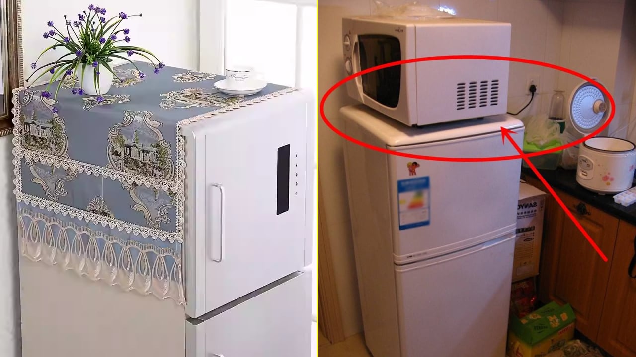 3 thứ tuyệt đối không được đặt trên nóc tủ lạnh, món số 3 nhiều nhà có mà không biết