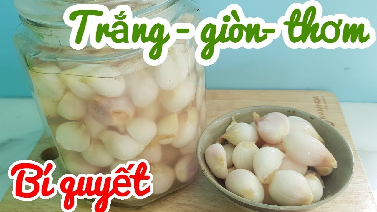 Hành muối chua làm theo cách này trắng giòn, để lâu cũng không sợ hỏng