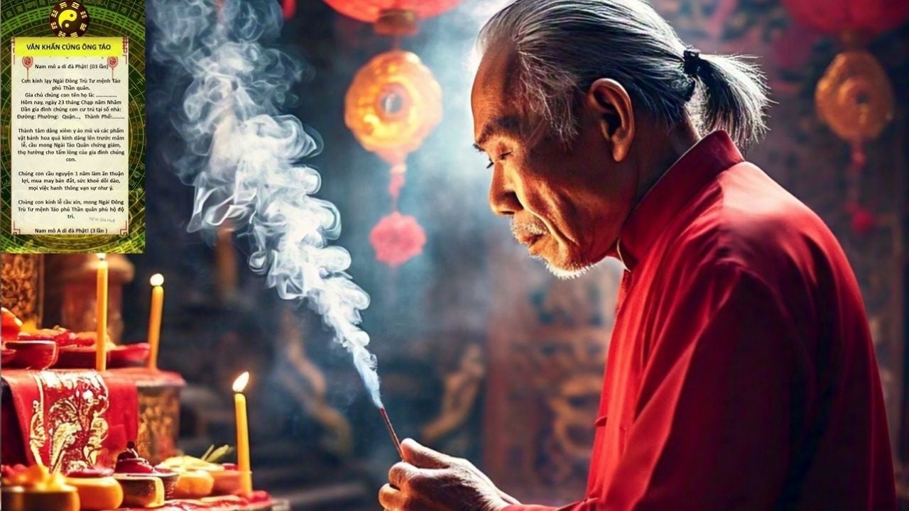 Văn khấn cúng ông Công ông Táo 2025, giúp gia chủ mong cầu may mắn bình an
