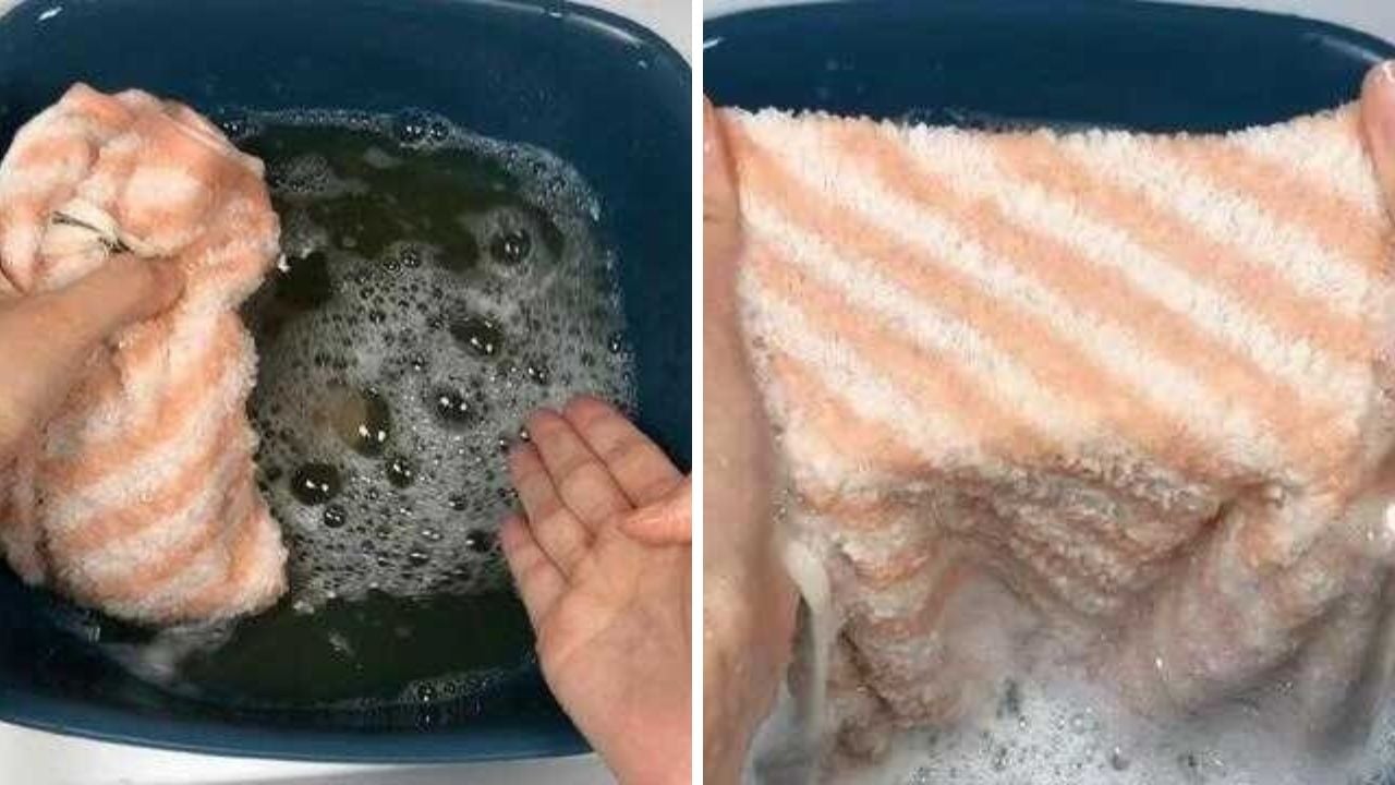 Khăn mặt bị hôi, nhớt đừng vứt đi: Dùng thứ nước này khăn mặt sạch, thơm như mới