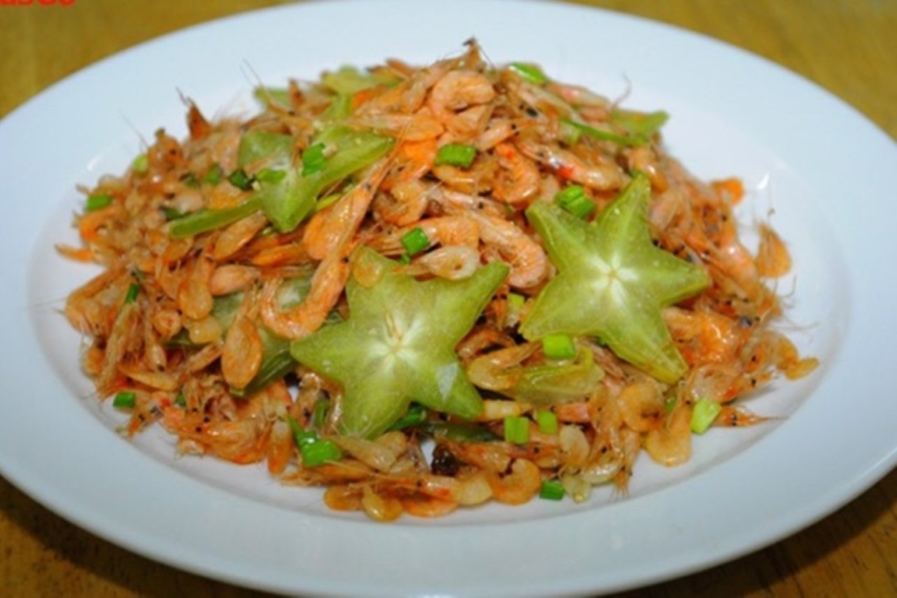 Món tép đồng rang khế