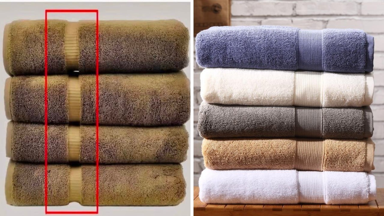 Tại sao trên khăn tắm luôn có một đường kẻ sọc khác biệt?