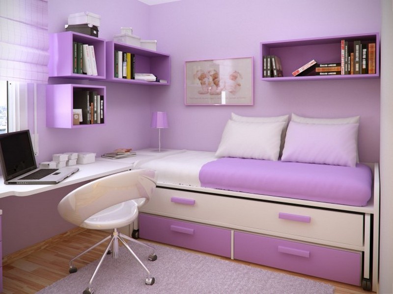 Chọn màu bạn thích rồi sử dụng tone nhạt của màu đó để làm màu phòng ngủ là một bí quyết về cách chọn sơn cho phòng ngủ nhỏ  