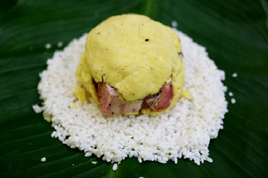 Bi quyet goi banh chung bang tay khong can khuon ngay tet phunutoday.vn 9