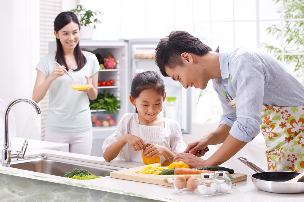 Bếp sạch sẽ là cách giúp gia đình luôn hạnh phúc 