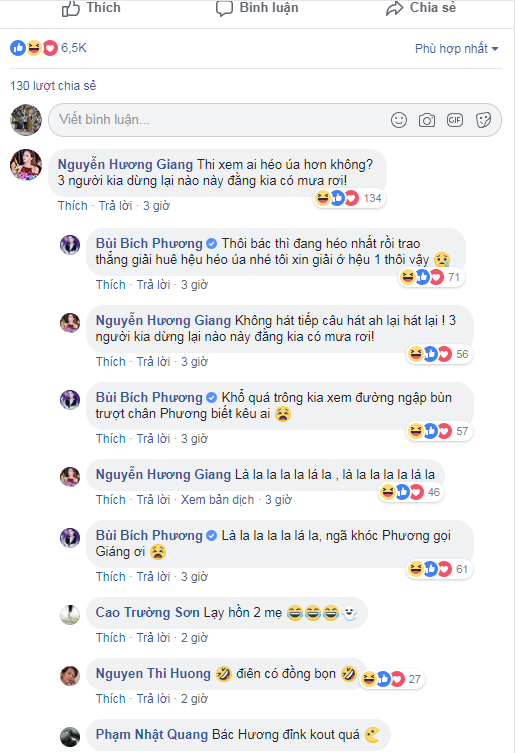 Đoạn bình luận lầy lội giữa Bích Phương và Hương Giang khiến cộng đồng mạng vô cùng hứng thú.
