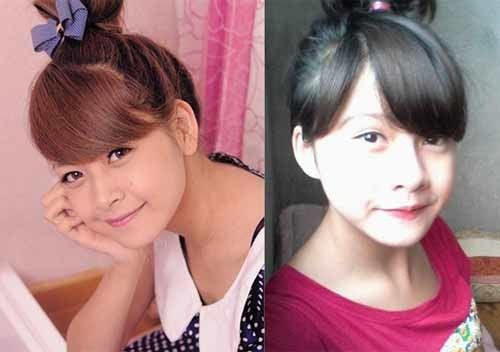 Không chỉ đường nét khuôn mặt mà kiểu tóc, trang điểm và cách tạo dáng của cô gái Nguyễn Huyền khiến nhiều người nhầm tưởng đây là Chi Pu