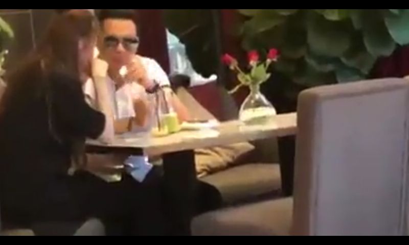 Hình ảnh trích từ đoạn clip Quế Vân mới đăng, người đàn ông được cho là diễn viên Việt Anh.