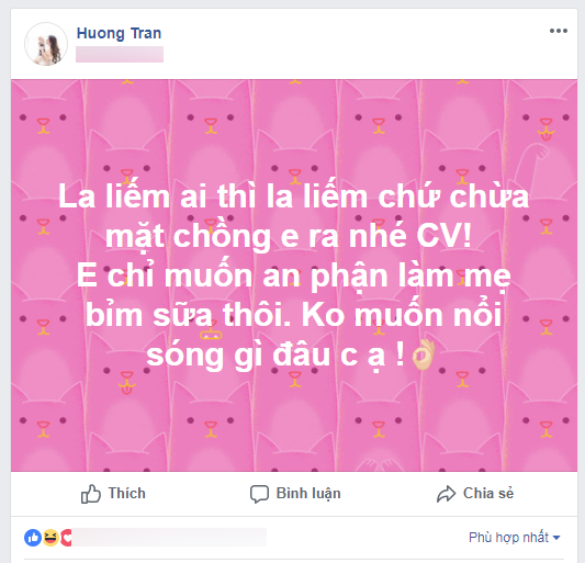 Dòng trạng thái của vợ diễn viên Việt Anh cho là ngầm 