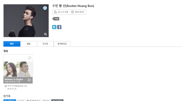 Soobin còn được tạo hẳn một profile mới trên Melon - trang âm nhạc có thị phần người dùng lớn nhất Hàn Quốc.