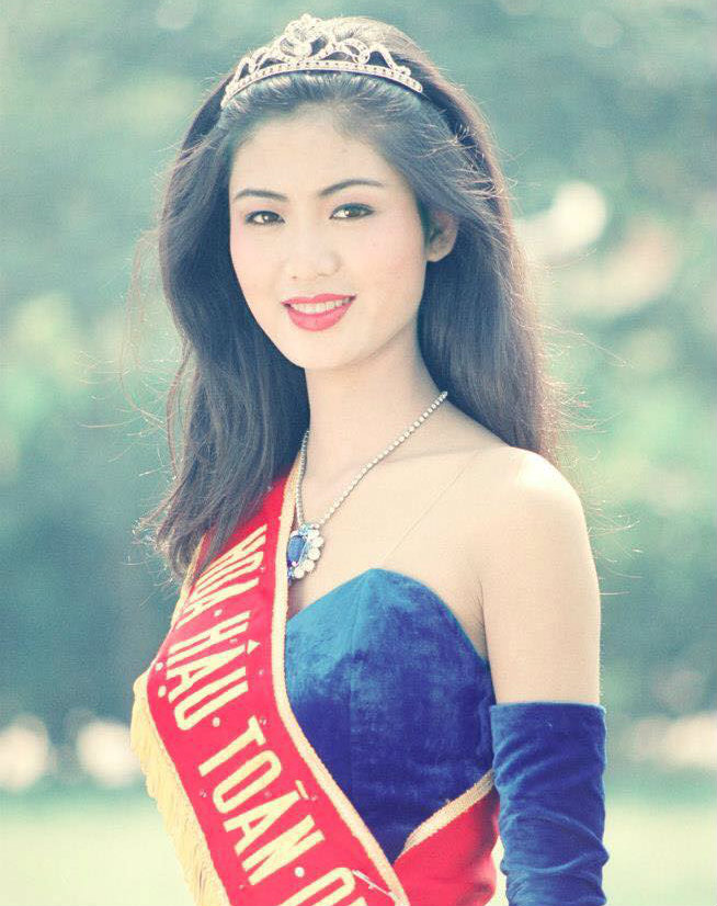 Hoa hậu Thu Thủy ở thời điểm đăng quang, năm 1994.