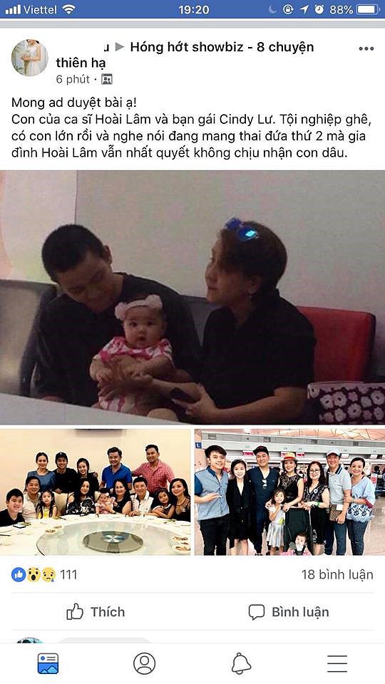 Theo thông tin trong bức ảnh đề cập đến, đây là con của Hoài Lâm và bạn gái Bảo Ngọc, dù ảnh khá mờ nhưng khán giả vẫn nhìn ra đó là Hoài Lâm.