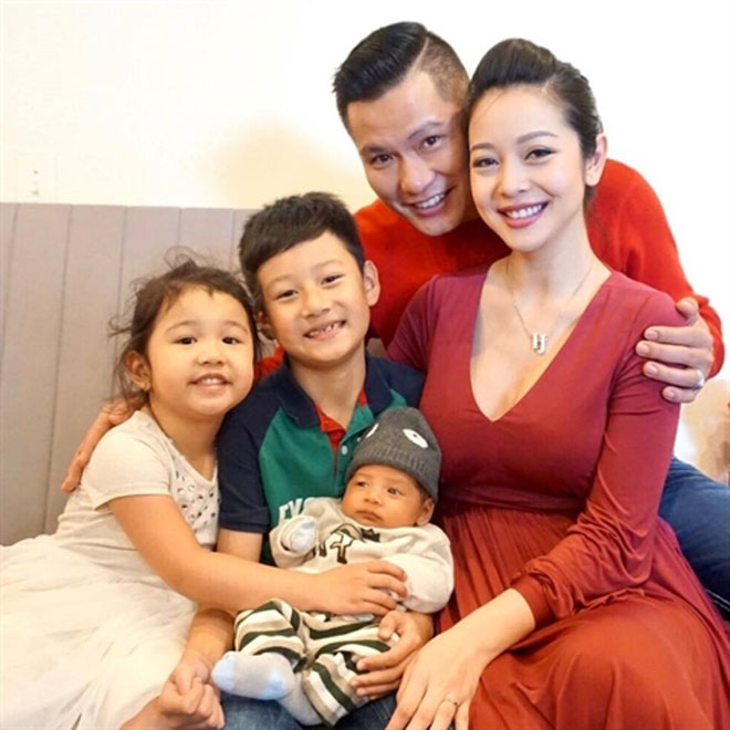 Gia đình hạnh phúc của Jennifer Phạm và doanh nhân Đức Hải.