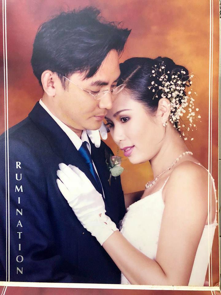 Ảnh cưới đẹp long lanh của Á hậu 1994.