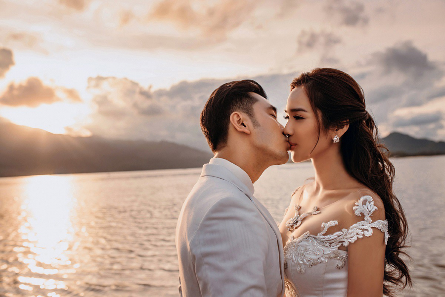 Một số hình ảnh cưới lãng mạn của Ưng Hoàng Phúc và Kim Cương.