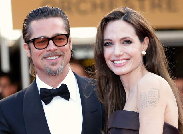  Brad Pitt và Angelina Jolie thuở còn mặn nồng.