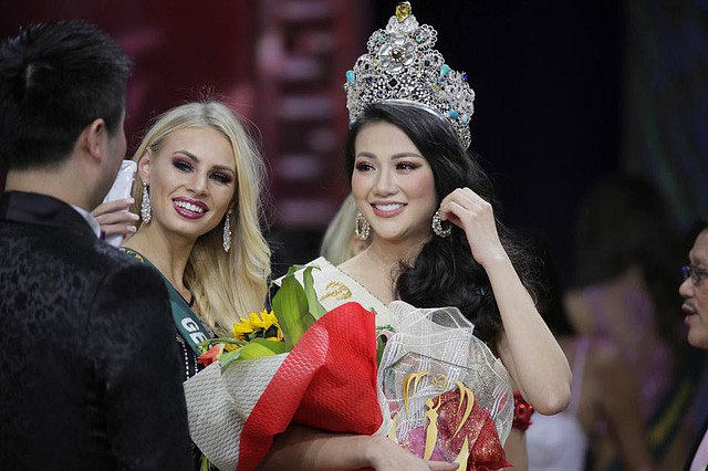 Phương Khánh đăng quang Hoa hậu Trái đất  2018.