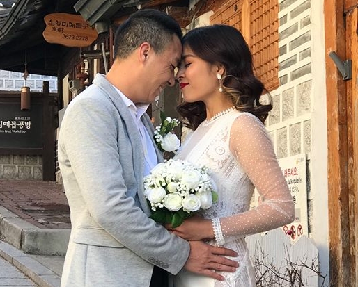 MC Hoàng Linh và Trần Mạnh Hùng thực hiện bộ ảnh cưới tại Hàn Quốc.