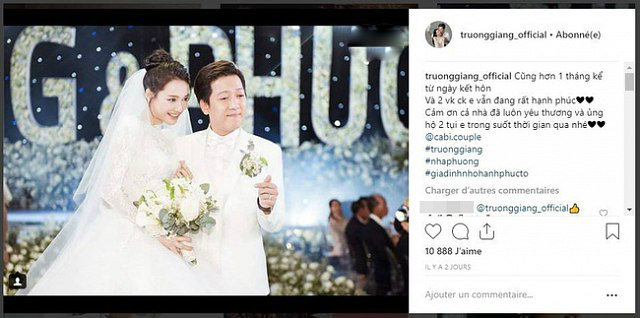 Trường Giang thông báo hạnh phúc sau khi cưới Nhã Phương.