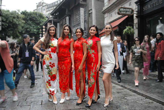Các người đẹp đã có khoảng thời gian đáng nhớ tại Trung Quốc khi bước vào hành trình chinh phục vương miện Hoa hậu Thế giới 2018.