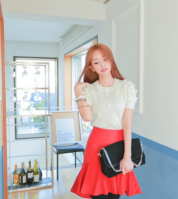 Chân váy xẻ bó ôm sát tôn dáng  sẵn trắng S M   Shopee Việt Nam