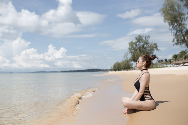 Ngoài thời gian tập gym, Mian Phạm cũng dành niềm đam mê cho hoạt động bơi lội.