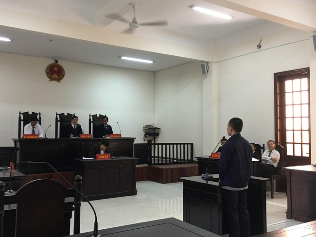 Bị cáo Danh Minh Thành tại tòa sơ thẩm.    