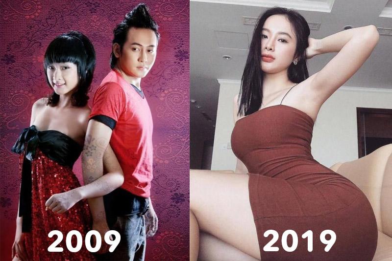 Từ hình tượng trẻ trung, nhí nhảnh đúng chất tuổi teen. Sau 10 năm hoạt động nghệ thuật, cái tên Angela Phương Trinh hiện đã trở thành một biểu tượng gợi cảm của showbiz Việt.