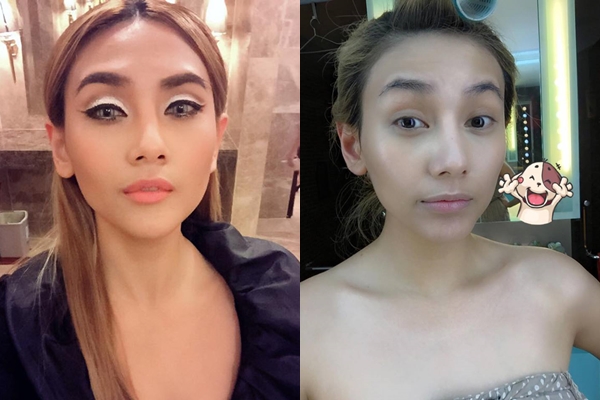 Võ Hoàng Yến khi tẩy hết son phấn thực khiến nhiều fans bất ngờ vì chẳng còn vẻ lạnh lùng nữa. Thay vào đó, siêu mẫu có phần hiền hoà, nữ tính hơn. Tuy vậy, đôi mắt thâm và làn da hơi tái của người đẹp cũng làm cô trở nên già dặn.