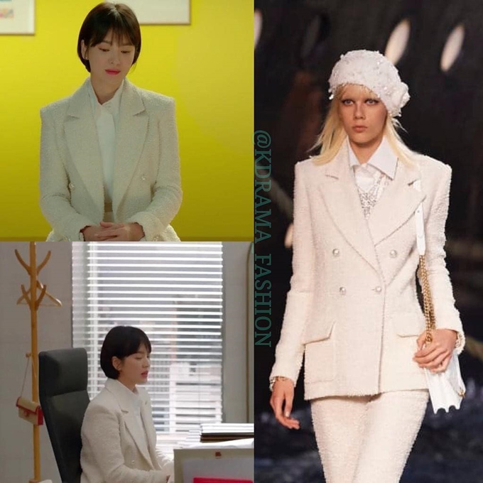 Trong tập 4, ngọc nữ màn ảnh Hàn diện áo vest Chanel 5.950 USD (hơn 138 triệu đồng), thuộc bộ sưu tập Resort 2019.    