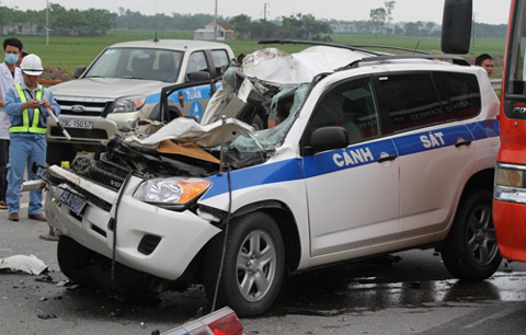 tai nạn khiến 3 CSGT thiệt mạng