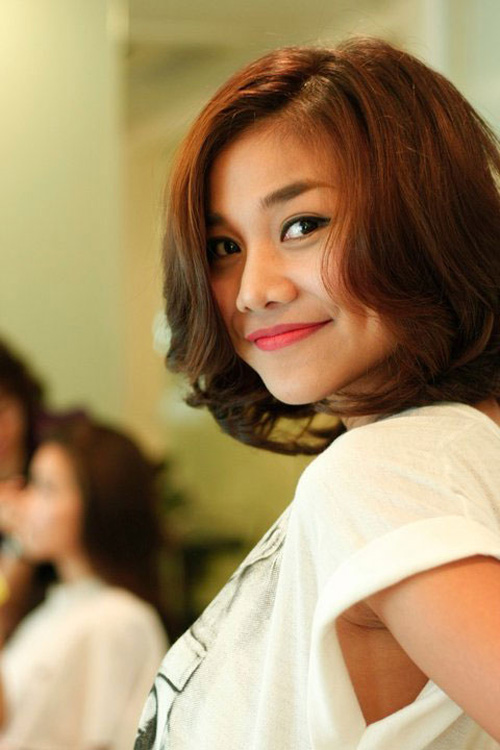 Kiểu tóc lý tưởng cho cô nàng mặt vuông