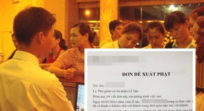 nhìn ngực khách