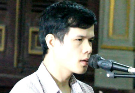 Nguyễn Thái Sơn tại phiên tòa xét xử