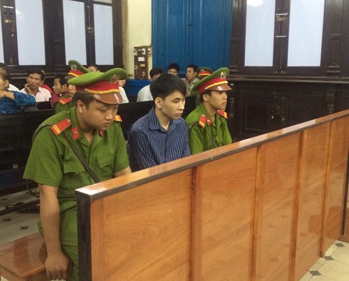 Bị cáo Hoàng Quang Tiếp tại tòa