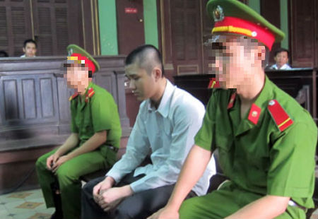 Nguyễn Tấn Lợi tại phiên tòa xét xử